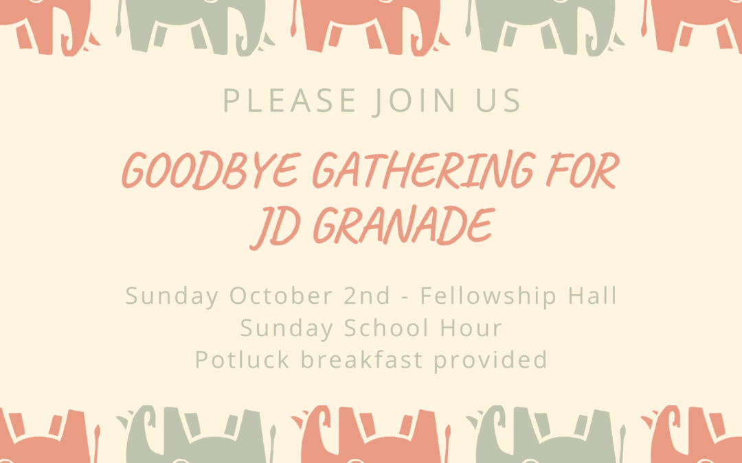 Send-off for JD, Oct 2