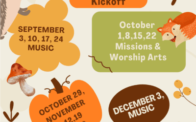 Fall Wednesday Night Children’s Schedule