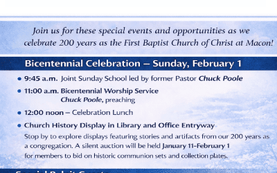 Bicentennial Special Events and Opportunities